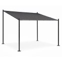 Pergola ogrodowa tarasowa 3x3 m stalowa altana zadaszenie szara MultiGarden