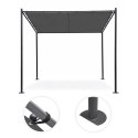 Pergola ogrodowa tarasowa 3x3 m stalowa altana zadaszenie szara MultiGarden