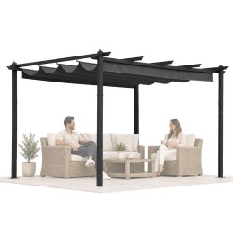 Pergola ogrodowa tarasowa 3x4 m stalowa altana zadaszenie szara MultiGarden