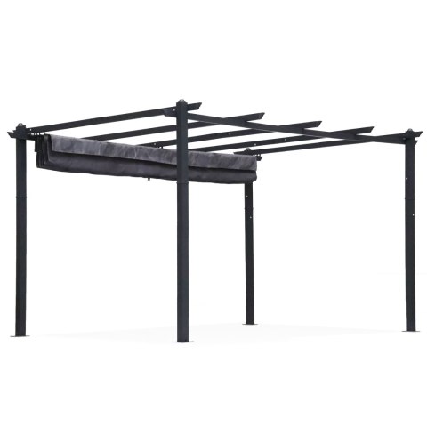 Pergola ogrodowa tarasowa 3x4 m stalowa altana zadaszenie szara MultiGarden