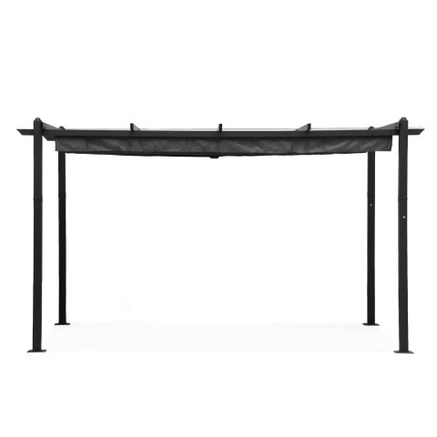 Pergola ogrodowa tarasowa 3x4 m stalowa altana zadaszenie szara MultiGarden
