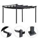 Pergola ogrodowa tarasowa 3x4 m stalowa altana zadaszenie szara MultiGarden
