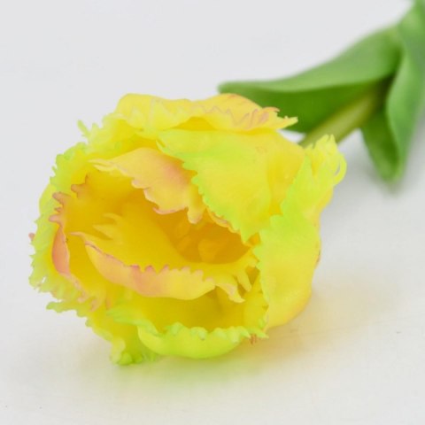 TULIPAN CIEMNO ŻÓŁTY 38CM JAK ŻYWY DEKORACJA WIOSENNA