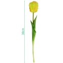 TULIPAN CIEMNO ŻÓŁTY 38CM JAK ŻYWY DEKORACJA WIOSENNA