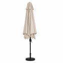 Prostokątny duży parasol ogrodowy skośny łamany z korbą beżowy 200x130 cm MultiGarden