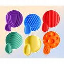 Zestaw 6x Kamienie Antystresowe SILIKONOWE Fidget Toy Sensoryczne ADHD