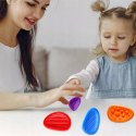Zestaw 6x Kamienie Antystresowe SILIKONOWE Fidget Toy Sensoryczne ADHD