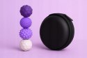 KULKI SENSORYCZNE Magnetyczne Antystresowe 4 sztuki Fioletowe z Etui