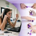 Magnetyczne kulki sensoryczne antystresowe z etui ADHD ASD SI 6 szt fiolet
