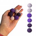 Magnetyczne kulki sensoryczne antystresowe z etui ADHD ASD SI 6 szt fiolet