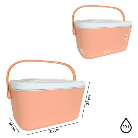 Lodówka ATLANTIC 20L Różowa Kamai