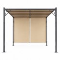 Pergola ogrodowa tarasowa 3x4 m stalowa altana zadaszenie beżowa MultiGarden