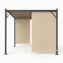 Pergola ogrodowa tarasowa 3x4 m stalowa altana zadaszenie beżowa MultiGarden