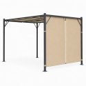 Pergola ogrodowa tarasowa 3x4 m stalowa altana zadaszenie beżowa MultiGarden