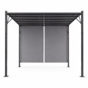 Pergola ogrodowa tarasowa 3x4 m stalowa altana zadaszenie szara MultiGarden
