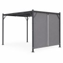 Pergola ogrodowa tarasowa 3x4 m stalowa altana zadaszenie szara MultiGarden