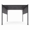 Pergola ogrodowa tarasowa 3x4 m stalowa altana zadaszenie szara MultiGarden