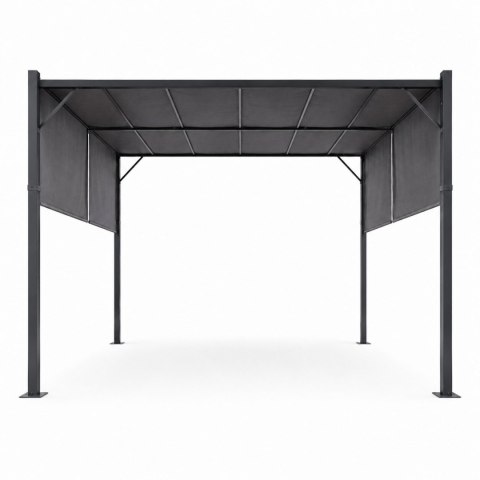 Pergola ogrodowa tarasowa 3x4 m stalowa altana zadaszenie szara MultiGarden