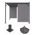 Pergola ogrodowa tarasowa 3x4 m stalowa altana zadaszenie szara MultiGarden
