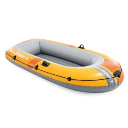 Ponton wędkarski Challenger 2os 200kg 236x114x41 cm pompka wiosła INTEX 66313