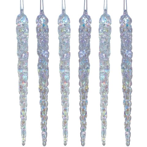SOPLE LODU OPALIZUJĄCE DEKORACJA WISZĄCA 17,5 CM 6 SZT