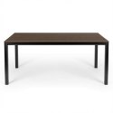 Duży stół ogrodowy 8-osobowy 180x90 cm na taras ogród brązowy blat MultiGarden
