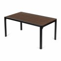 Duży stół ogrodowy 8-osobowy 180x90 cm na taras ogród brązowy blat MultiGarden