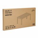 Duży stół ogrodowy 8-osobowy 180x90 cm na taras ogród czarny MultiGarden