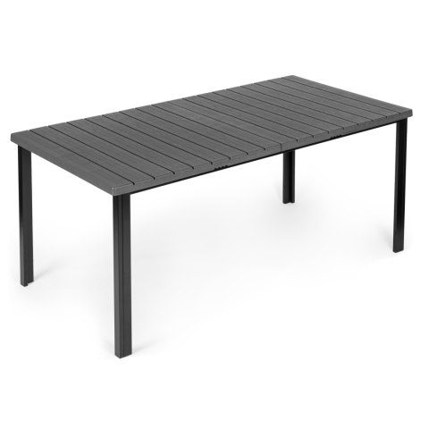 Duży stół ogrodowy 8-osobowy 180x90 cm na taras ogród szary blat MultiGarden