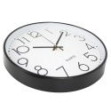 ZEGAR ŚCIENNY DUŻY OKRĄGŁY BIAŁY CZYTELNY 30 cm NA ŚCIANĘ