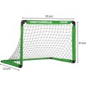 BRAMKA SKŁADANA UNIHOKEJ 2 KIJE I PIŁECZKA 91x61xX61CM ENERO