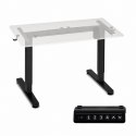 Stelaż biurka elektryczny regulacja wysokości 72-118 cm blat do 160 cm czarny ModernHome