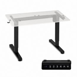 Stelaż biurka elektryczny regulacja wysokości 72-118 cm blat do 160 cm czarny ModernHome