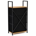 Szafka z 3 szufladami materiałowymi regał 40 cm organizer tekstylny loft ModernHome