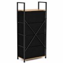 Szafka z 4 szufladami materiałowymi regał 40 cm organizer tekstylny loft ModernHome