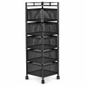 Regał kuchenny pomocnik organizer obrotowe półki 5 poziomów metal ModernHome