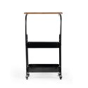 Regał metalowy na kółkach wózek z blatem 3 poziomy kuchnia salon loft ModernHome