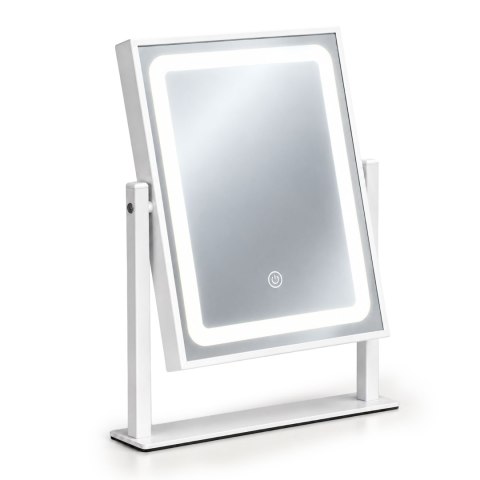Lustro do makijażu LED 25x30 cm kosmetyczne podświetlane 3 barwy ModernHome