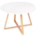 Stolik kawowy nowoczesny skandynawski 60 cm bambus ModernHome