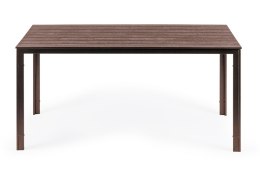 Stół ogrodowy 6-osobowy 156x78 cm polywood meble na taras brązowy MultiGarden