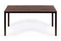 Stół ogrodowy 6-osobowy 156x78 cm polywood meble na taras brązowy MultiGarden