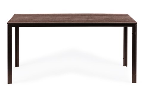 Stół ogrodowy 6-osobowy 156x78 cm polywood meble na taras brązowy MultiGarden