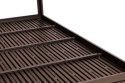 Stół ogrodowy 6-osobowy 156x78 cm polywood meble na taras brązowy MultiGarden