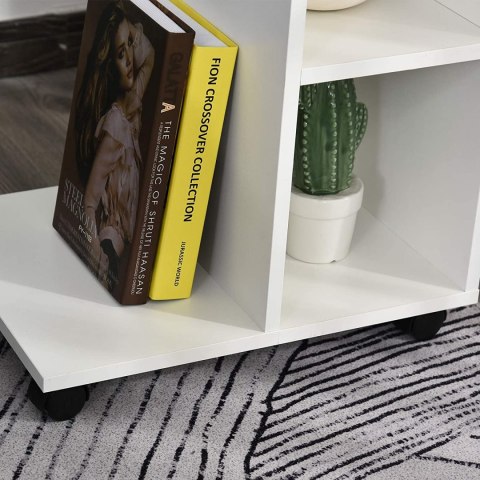 Stolik kawowy szafka nocna na kółkach organizer ModernHome