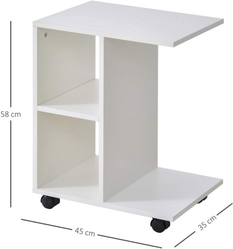 Stolik kawowy szafka nocna na kółkach organizer ModernHome