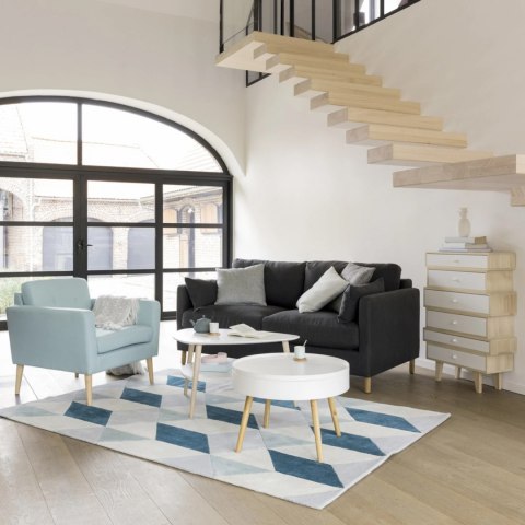 Stolik kawowy okrągły ze schowkiem 60 cm ModernHome