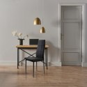 Zestaw krzesła krzesło tapicerowane do jadalni i salonu 4 sztuki czarne ModernHome