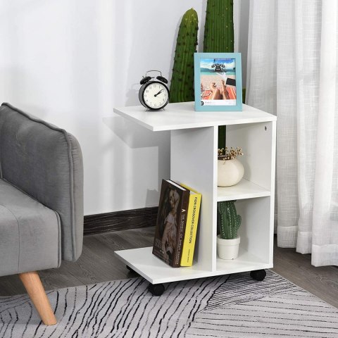 Stolik kawowy szafka nocna na kółkach organizer ModernHome