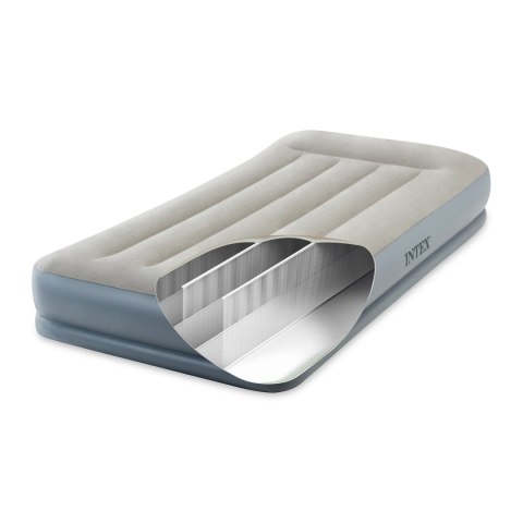 Materac dmuchany 191x99 cm z pompką jednoosobowy INTEX 64116ND