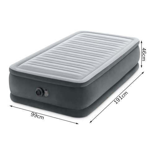 Materac dmuchany 191x99 cm z pompką jednoosobowy INTEX DELUXE 64412ND